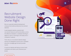 Screenshot of the RecWebs homepage
