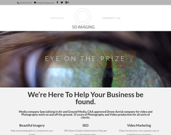 Screenshot of the SD Imaging homepage