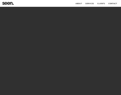 Screenshot of the Seen Digital homepage