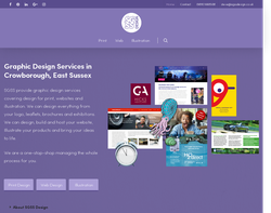 Screenshot of the SGSS Design homepage