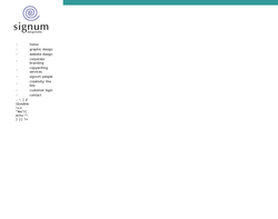 Screenshot of the Signum Designworks homepage