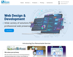 Screenshot of the SiliconTechnix homepage