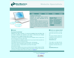 Screenshot of the Site-Masters homepage