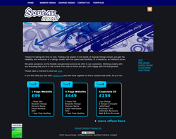 Screenshot of the Squeak Design homepage