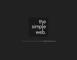 Screenshot of the theSimpleWeb homepage
