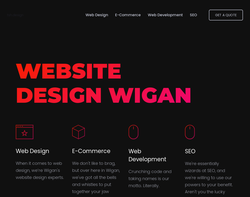 Screenshot of the tsh.design homepage