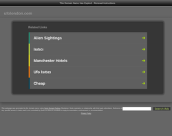 Screenshot of the UFO Web Design homepage