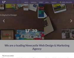 Screenshot of the Urbanriver Branding and Design homepage