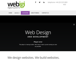Screenshot of the Webigi - Mark Fesco homepage