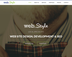 Screenshot of the Web Style homepage