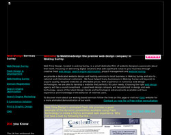 Screenshot of the Webtimedesign.co.uk homepage