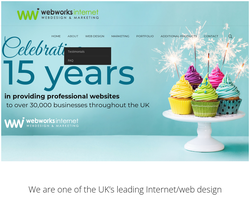 Screenshot of the Webworks Internet homepage