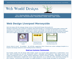 Screenshot of the Website Optimisation Search Engine Optimization SEO & Web Design Liverpool UK homepage
