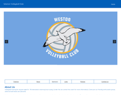 westonvolleyball.co.uk screenshot