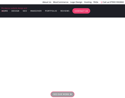 Screenshot of the Wingnut Websites homepage