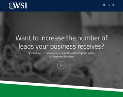 Screenshot of the WSI Waverley Solutions homepage