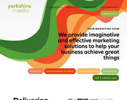 Screenshot of the Yorkshire Media Ltd homepage